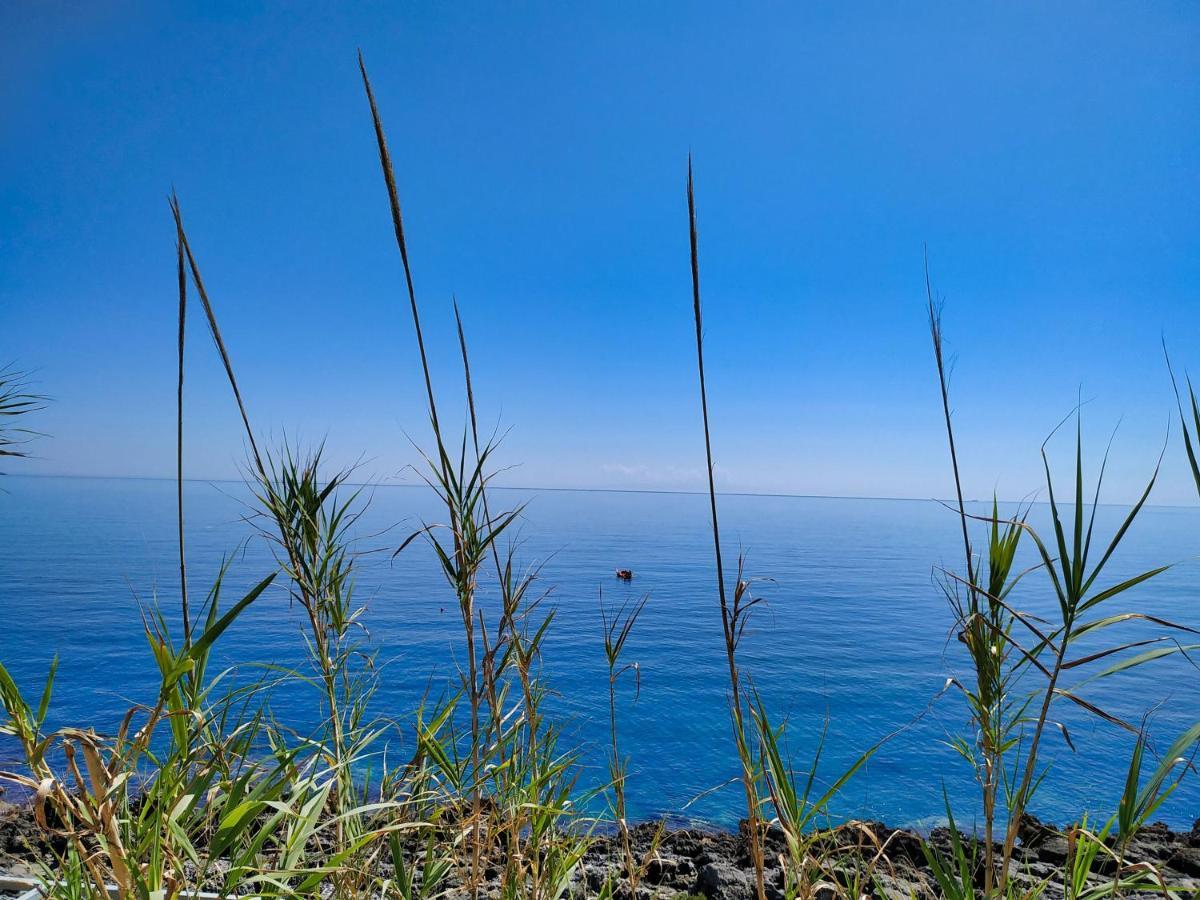 Marina Di Andrano - Alisso, Casa Vista Mare Con Parcheggio Privato E Wifi Villa Buitenkant foto